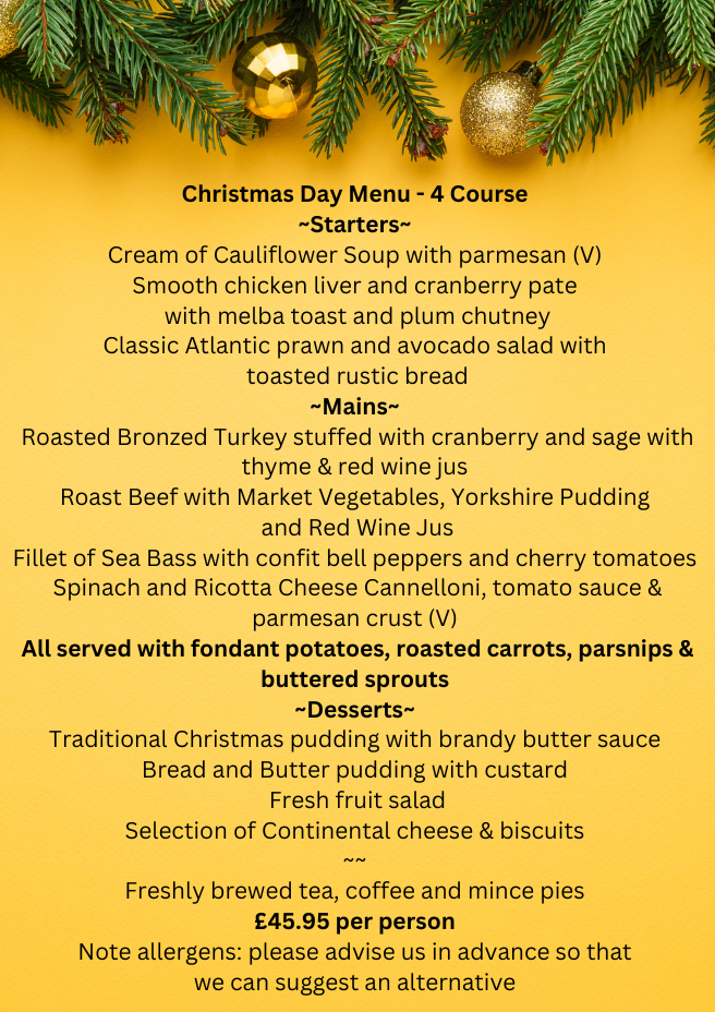 Christmas Day Menu